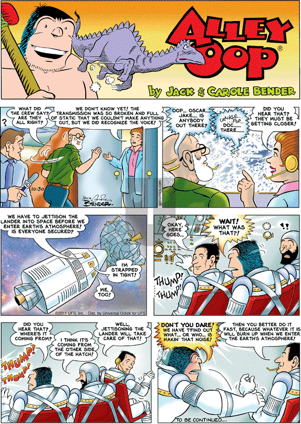 Alley Oop on Sunday October 30, 2011 Comic Strip