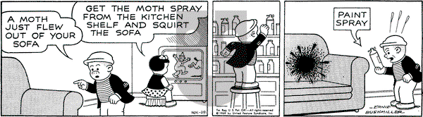 Nancy on Saturday November 29, 1969 Comic Strip