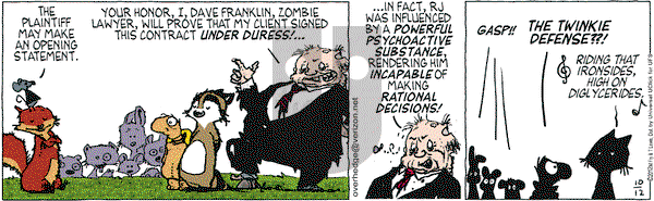 Over the Hedge on Friday October 12, 2012 Comic Strip