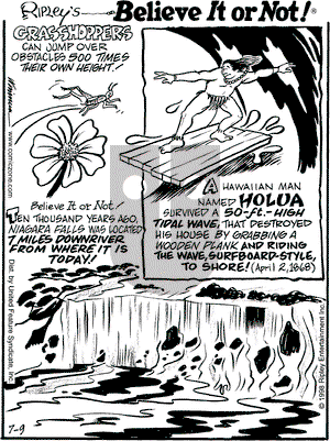 Ripley's Believe It or Not on Thursday July 9, 1998 Comic Strip
