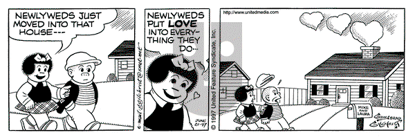 Nancy on Saturday June 21, 1997 Comic Strip