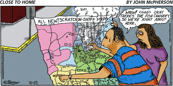 Close to Home on Sunday April 25, 2004 Comic Strip