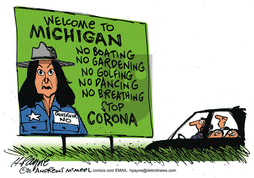 Henry Payne on Wednesday April 15, 2020 Comic Strip