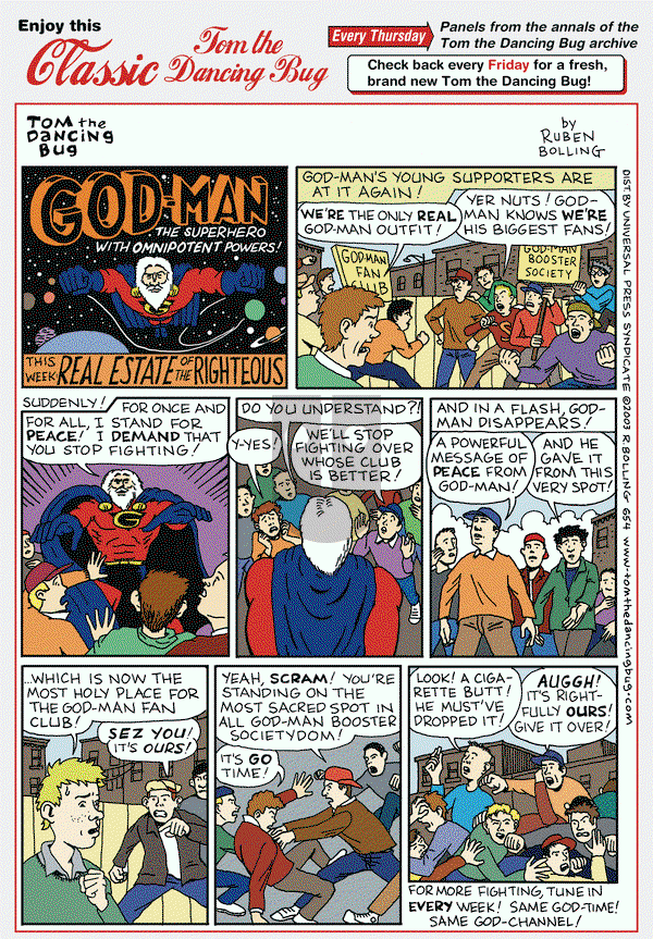Tom the Dancing Bug on Thursday July 25, 2013 Comic Strip