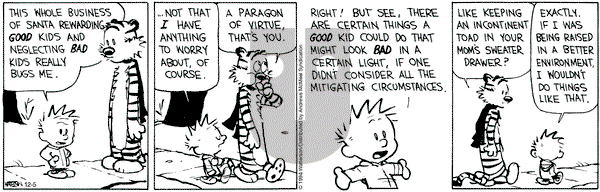 Calvin and Hobbes - Thursday December 5, 2024 Comic Strip