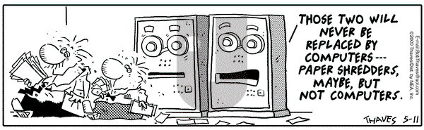 Frank and Ernest on Thursday May 11, 2000 Comic Strip