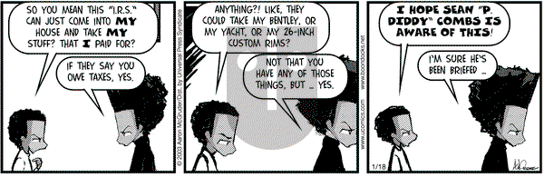 The Boondocks on Saturday January 18, 2003 Comic Strip