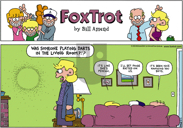 FoxTrot on Sunday April 4, 2004 Comic Strip