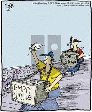 In the Bleachers on Thursday June 11, 2015 Comic Strip