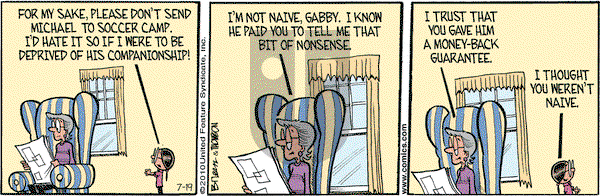 Grand Avenue on Monday July 19, 2010 Comic Strip