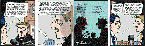Doonesbury on Saturday February 2, 2002 Comic Strip