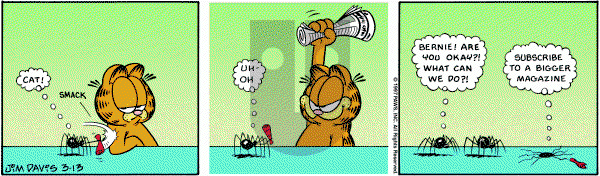 Garfield on Thursday March 13, 1997 Comic Strip