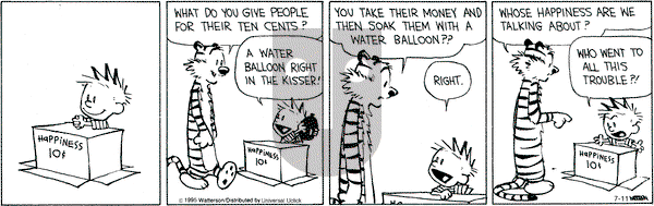 Calvin and Hobbes on Saturday July 11, 2015 Comic Strip