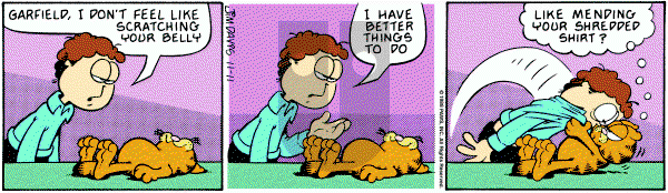 Garfield on Friday November 11, 1988 Comic Strip