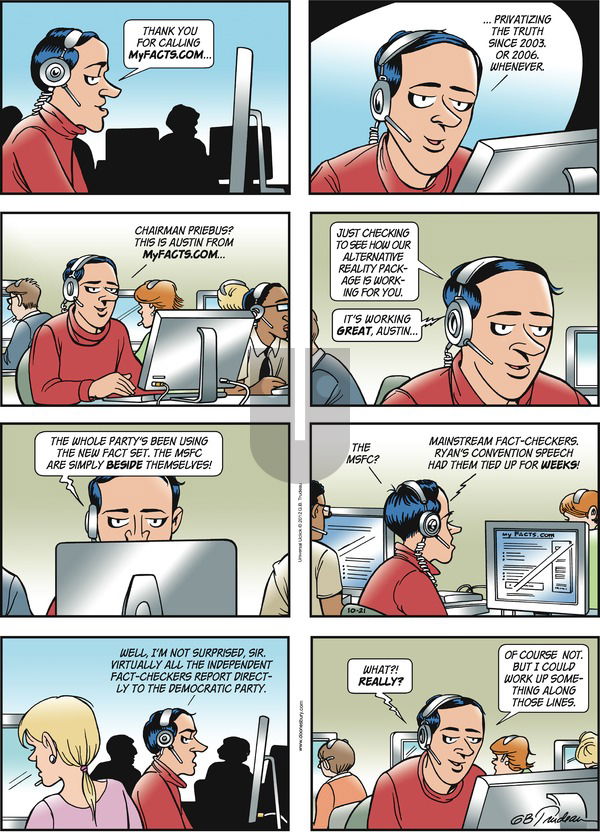 Doonesbury on Sunday October 21, 2012 Comic Strip