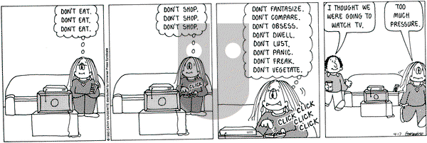 Cathy Classics on Saturday April 17, 1993 Comic Strip