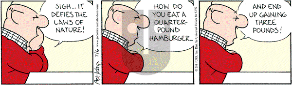 The Born Loser on Wednesday July 6, 2011 Comic Strip