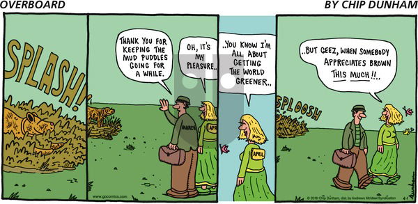 Overboard on Sunday April 1, 2018 Comic Strip