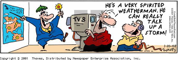 Frank and Ernest on Thursday January 10, 2002 Comic Strip