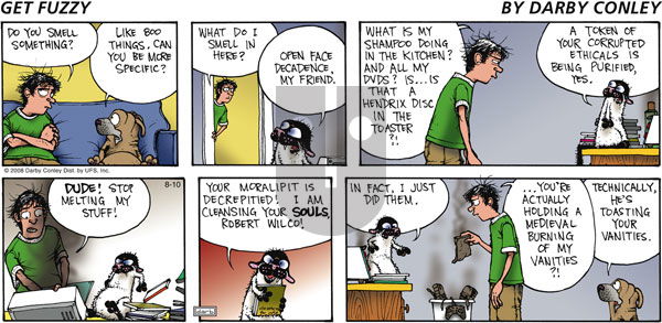 Get Fuzzy on Sunday August 10, 2008 Comic Strip