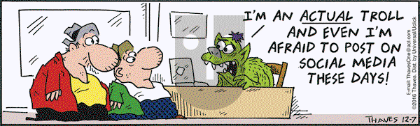 Frank and Ernest on Wednesday December 7, 2016 Comic Strip