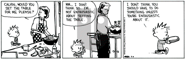 Calvin and Hobbes on Saturday September 4, 1993 Comic Strip