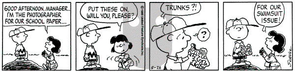 Peanuts on Monday May 26, 1986 Comic Strip