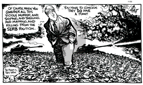 Pat Oliphant on Wednesday November 30, 1994 Comic Strip