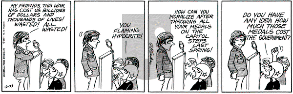 Doonesbury on Saturday October 23, 1971 Comic Strip