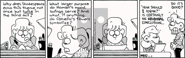 FoxTrot on Thursday November 5, 1992 Comic Strip