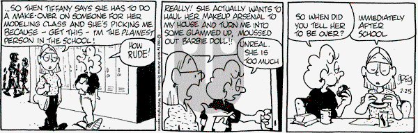 Luann on Tuesday February 25, 1992 Comic Strip