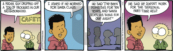 The Buckets on Monday December 9, 2019 Comic Strip