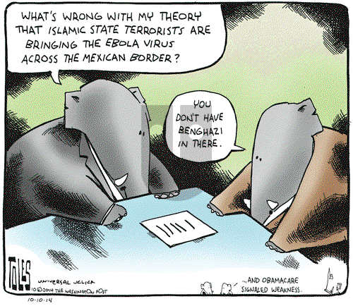 Tom Toles on Friday October 10, 2014 Comic Strip