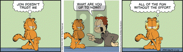 Garfield on Saturday February 22, 2020 Comic Strip