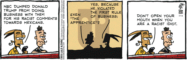 La Cucaracha - Tuesday July 14, 2015 Comic Strip