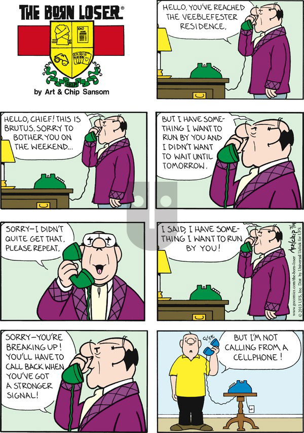 The Born Loser on Sunday July 14, 2013 Comic Strip