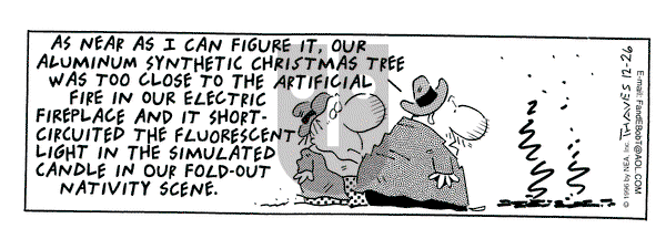 Frank and Ernest on Thursday December 26, 1996 Comic Strip