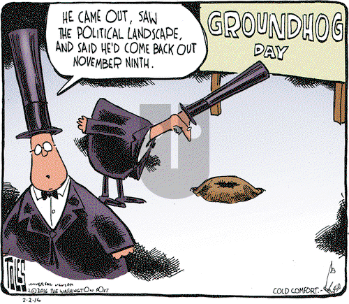 Tom Toles on Tuesday February 2, 2016 Comic Strip