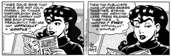 Nancy on Saturday February 7, 2004 Comic Strip