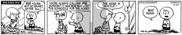 Peanuts on Wednesday July 29, 1953 Comic Strip