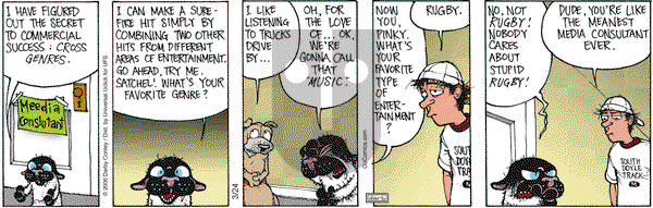 Get Fuzzy on Monday March 24, 2014 Comic Strip