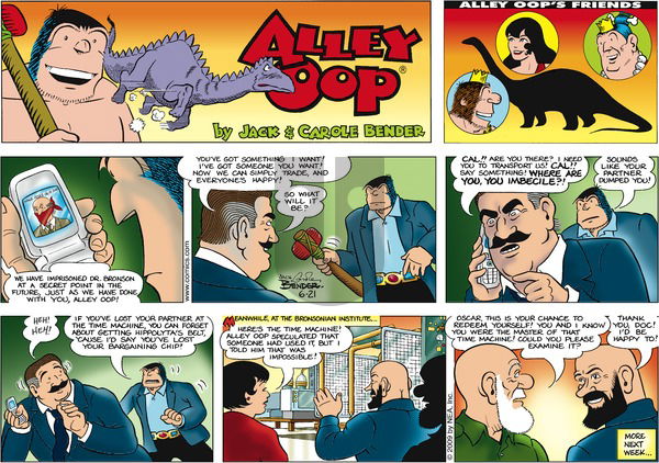 Alley Oop on Sunday June 21, 2009 Comic Strip