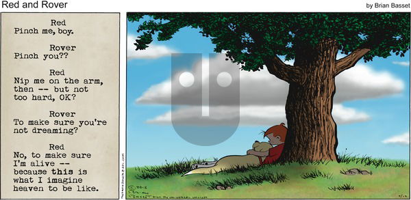Red and Rover on Sunday July 12, 2015 Comic Strip