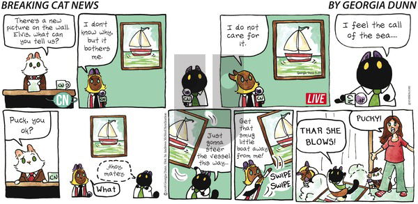 Breaking Cat News on Sunday April 29, 2018 Comic Strip