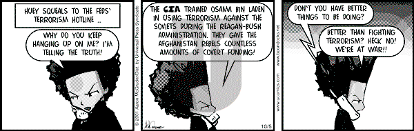 The Boondocks - Friday October 5, 2001 Comic Strip