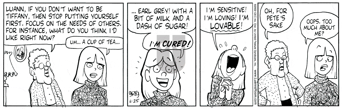 Luann - Monday November 25, 2002 Comic Strip
