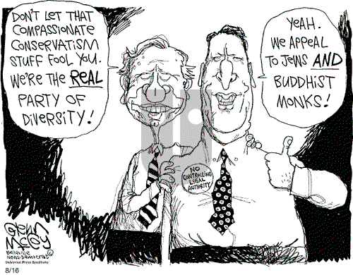 Glenn McCoy on Wednesday August 16, 2000 Comic Strip