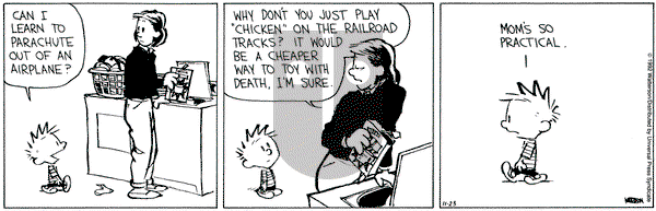 Calvin and Hobbes on Monday November 23, 1992 Comic Strip