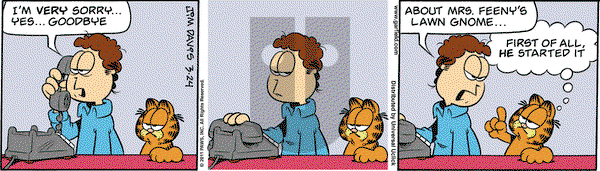 Garfield on Thursday March 24, 2011 Comic Strip