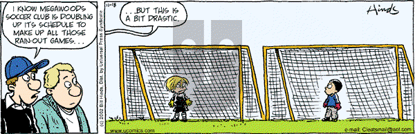 Cleats - Monday November 18, 2002 Comic Strip